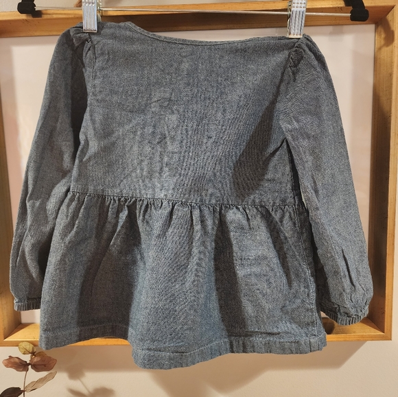 3T Simple Joy's Denim Long Sleeve Top - Picture 6 of 7